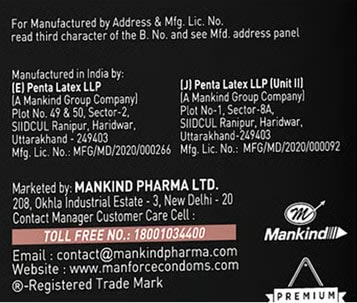 Manforce Xotic Dotted Condom - Chocolate Flavour