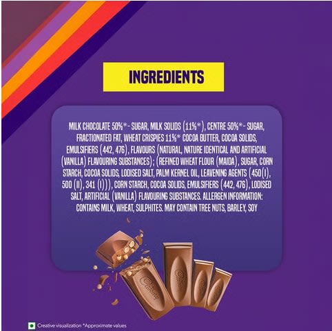 Cadbury Dairy Milk Crispello Milk Chocolate Bar