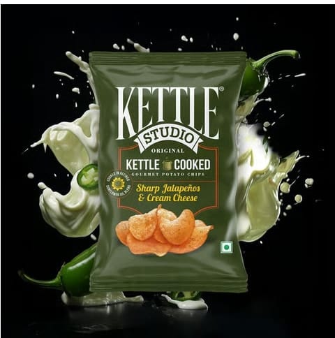 Kettle Studio Sharp Jalapenos & Cream Cheese Potato Chips