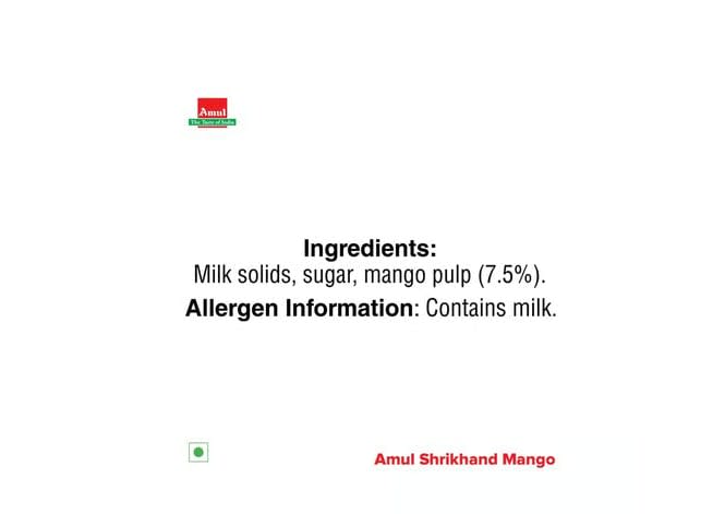 Amul Mango Shrikhand