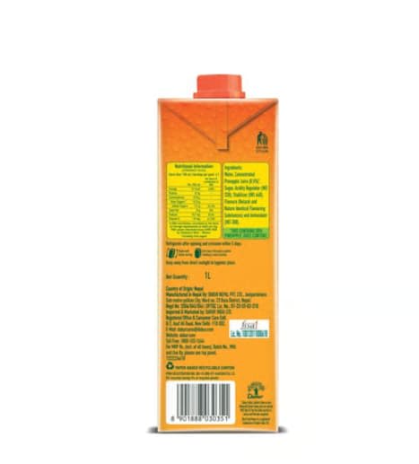 Real Fruit Power Pineapple Juice 1 ltr