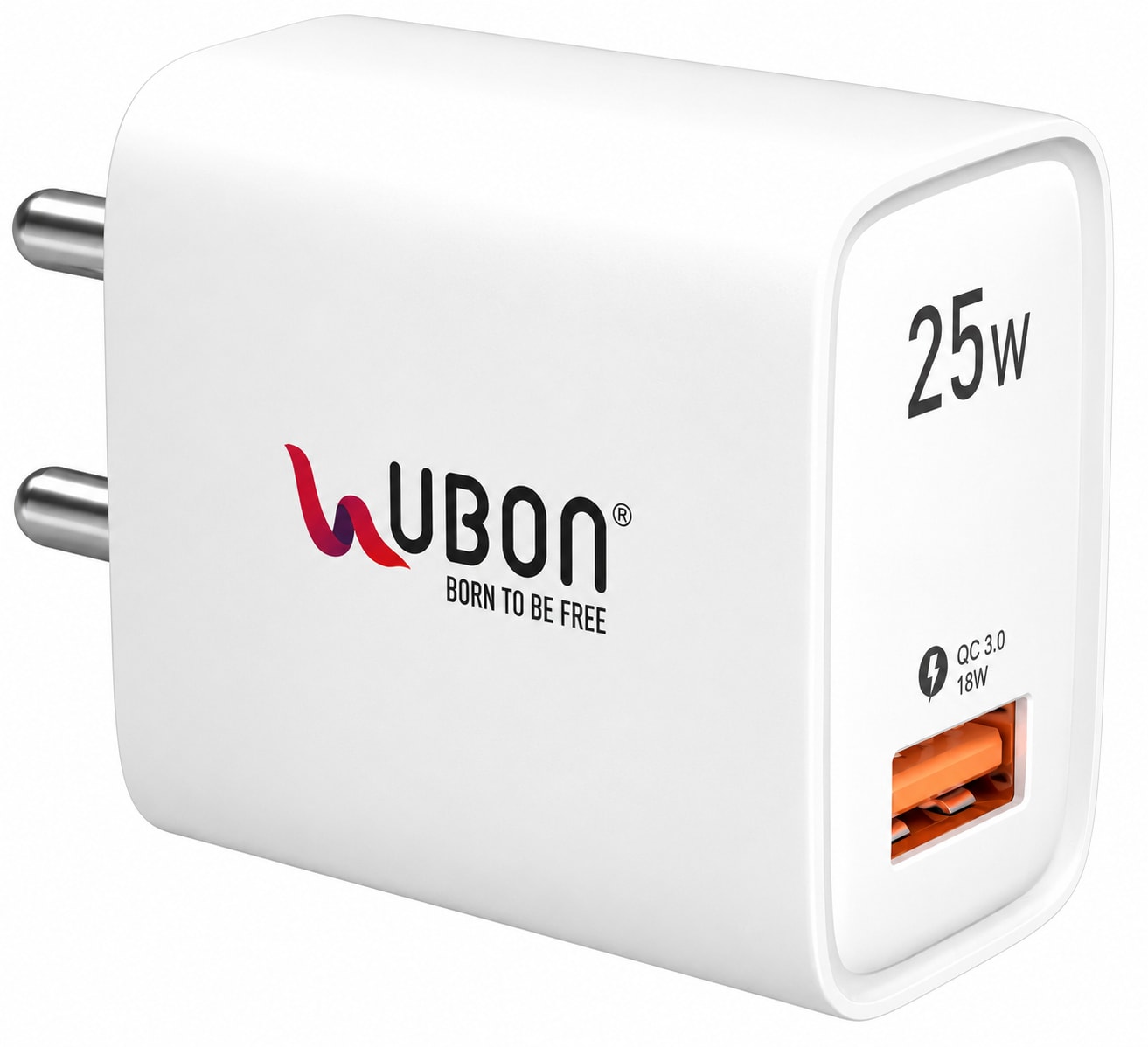 UBON CH-168 Power Pro 25W Fast Charger Adapter with Type-C Cable (QC 3.0 Support)
