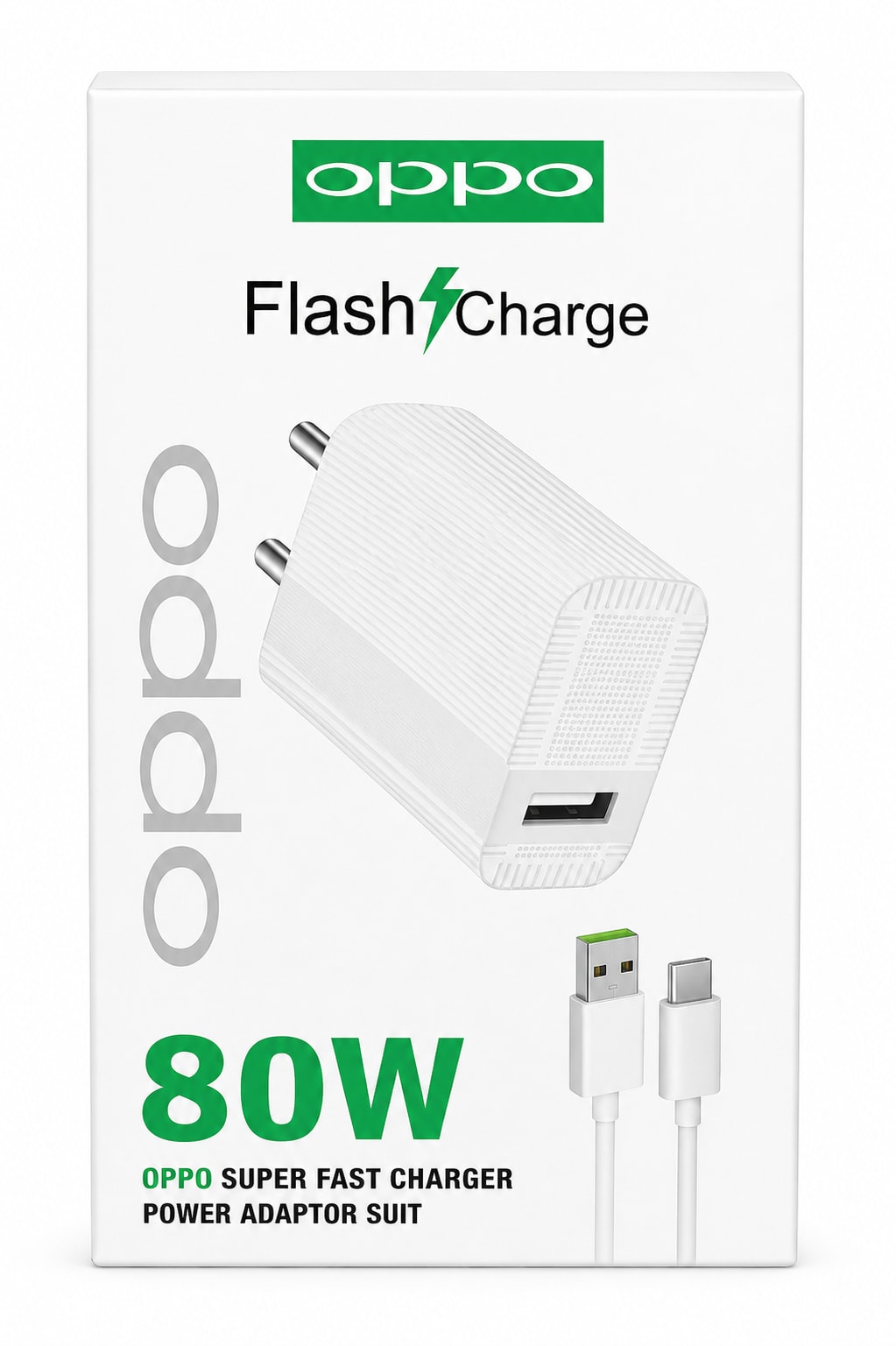 OPPO 80W Super Flash Charge Power Adapter Suit