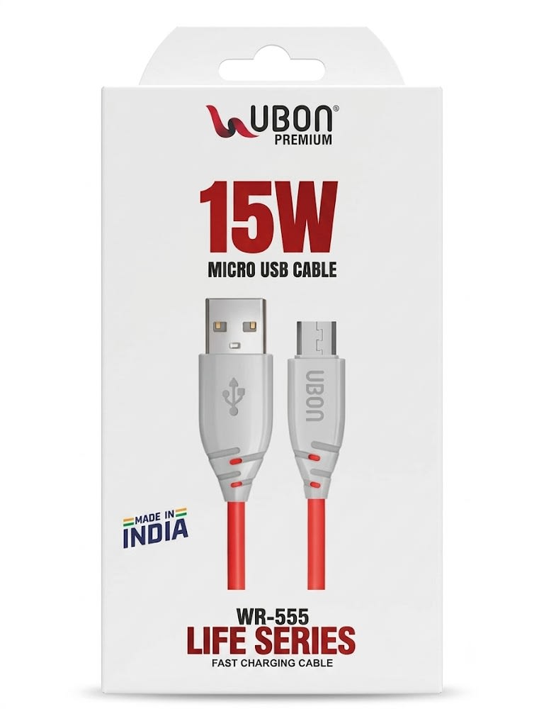 UBON Premium Life Series 15W Micro USB Fast Charging & Data Sync Cable