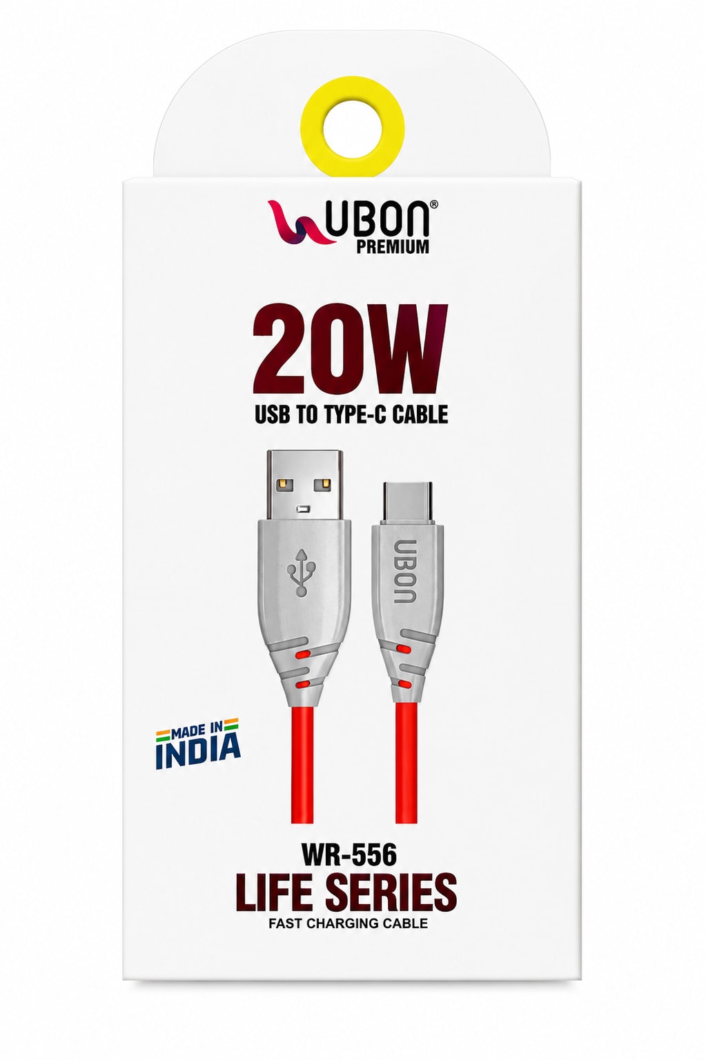 UBON Premium Life Series 20W USB to Type-C Fast Charging & Data Cable