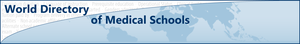 World Directory of Medical Schools (WDOMS)