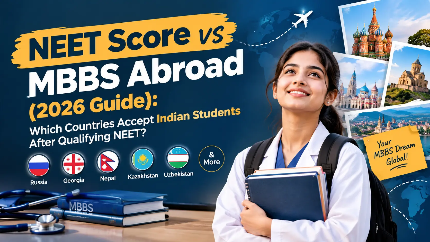 NEET Score vs MBBS Abroad (2026 Guide): Which Countries Accept Indian Students After Qualifying NEET?