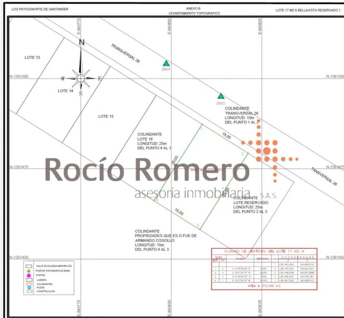 #1379 - Lote en Los Patios en venta de 375m² - 3