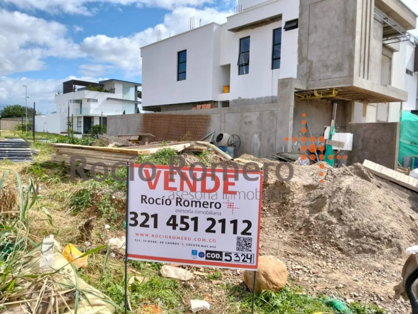 #1435 - Lote en conjunto cerrado en Villa Del Rosario en venta de 200m² - 2