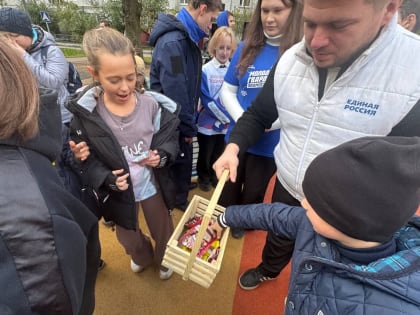 Открытие новой детской площадки в Лосино-Петровском