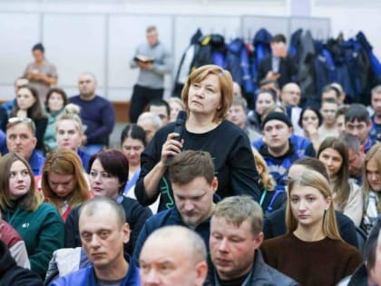 Встреча с трудовым коллективом на Климовском трубном заводе