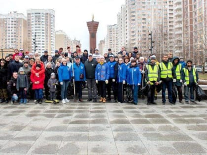 В первом апрельском субботнике в Подольске приняли участие более шести тысяч человек!