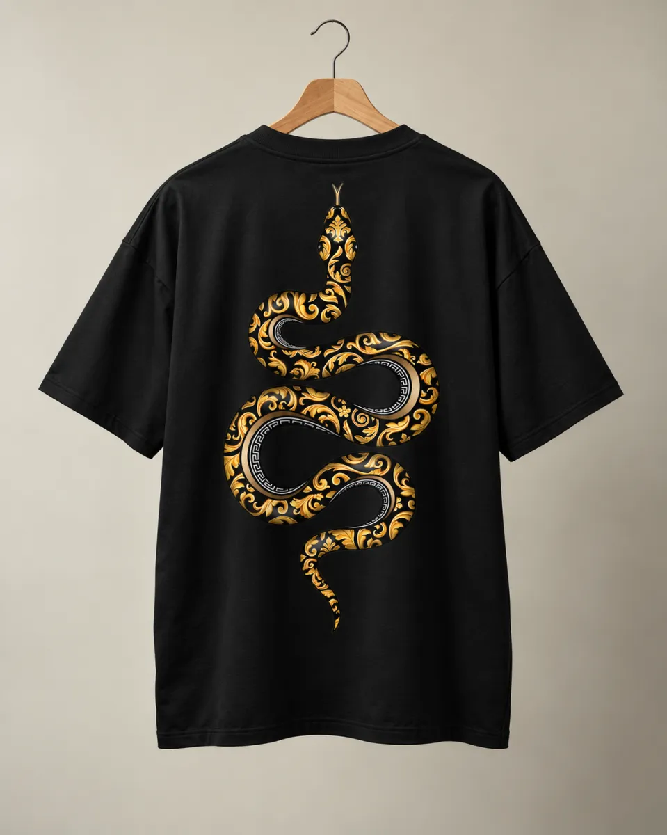 Royal Serpent Oversized T-Shirt view 4