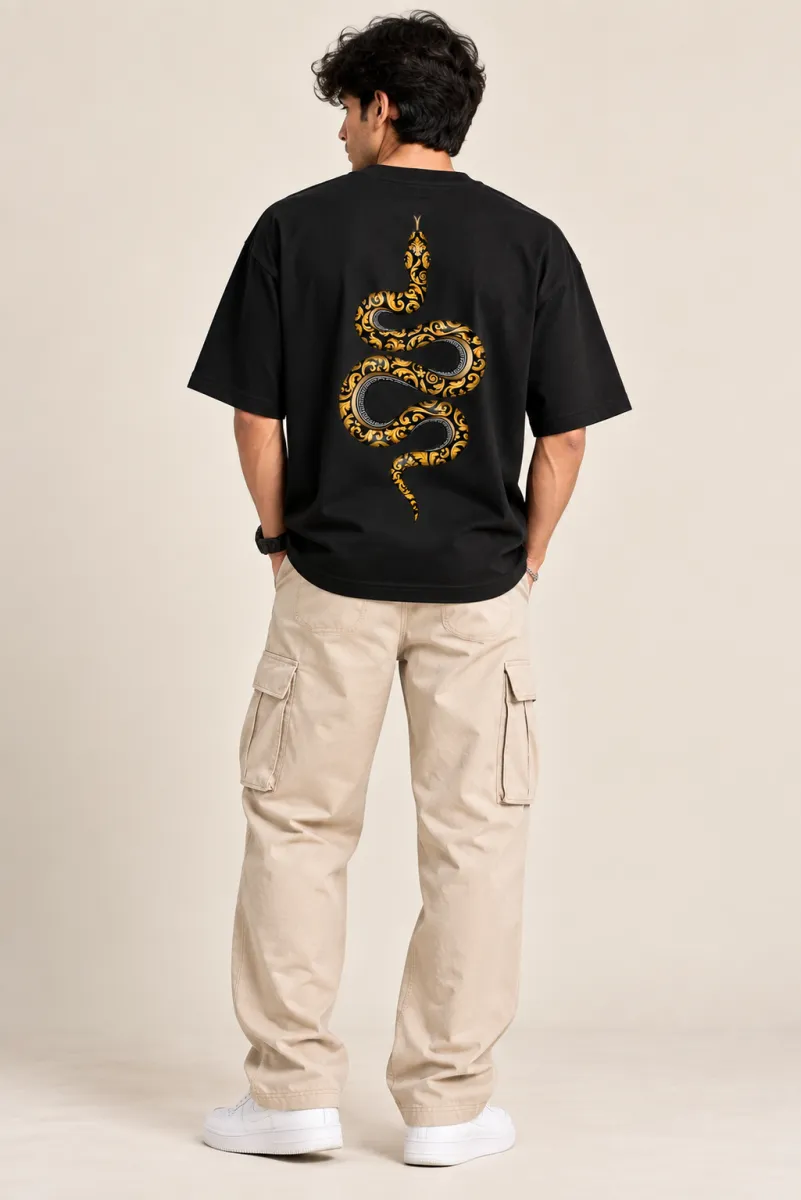 Royal Serpent Oversized T-Shirt view 2