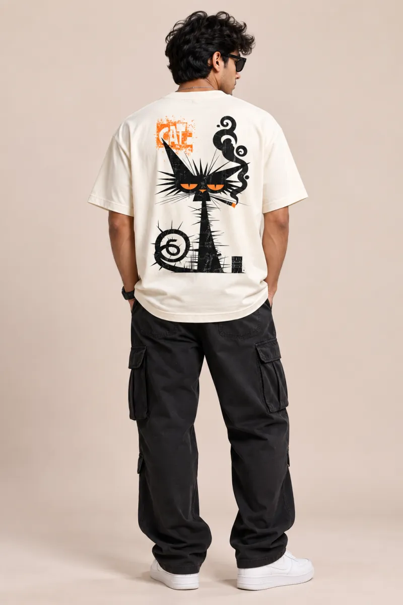 CAT Chaos Oversized T-Shirt view 2