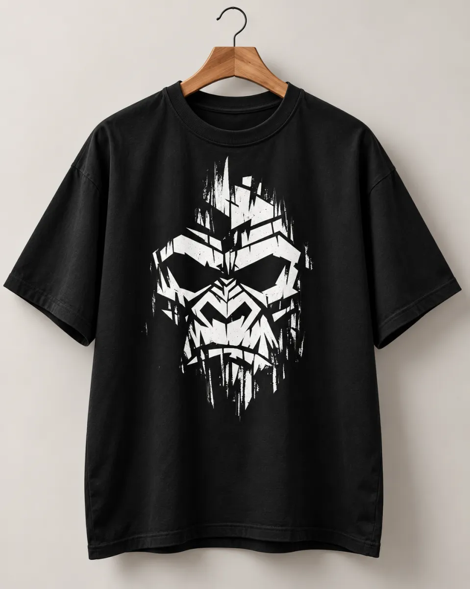 Primal Mask Oversized T-Shirt view 3