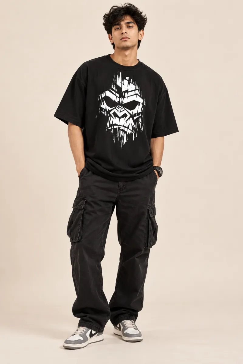 Primal Mask Oversized T-Shirt view 1