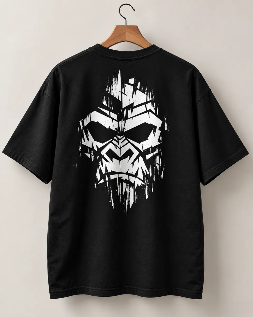 Primal Mask Oversized T-Shirt view 4