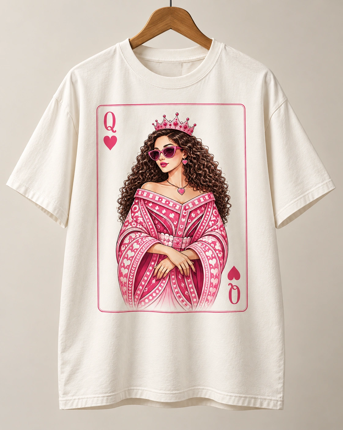 Queen of Hearts Oversized Tee view 3