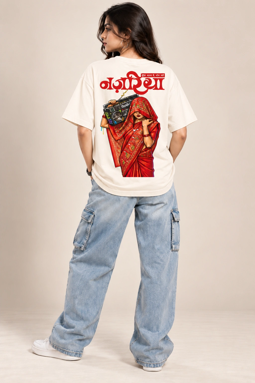 Nagriksha Street Queen Oversized T-Shirt view 2
