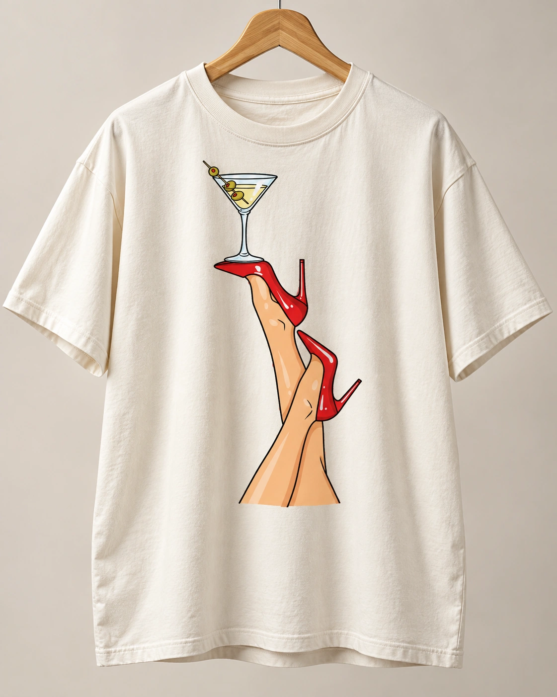 Cocktail Heels Oversized Tee view 3