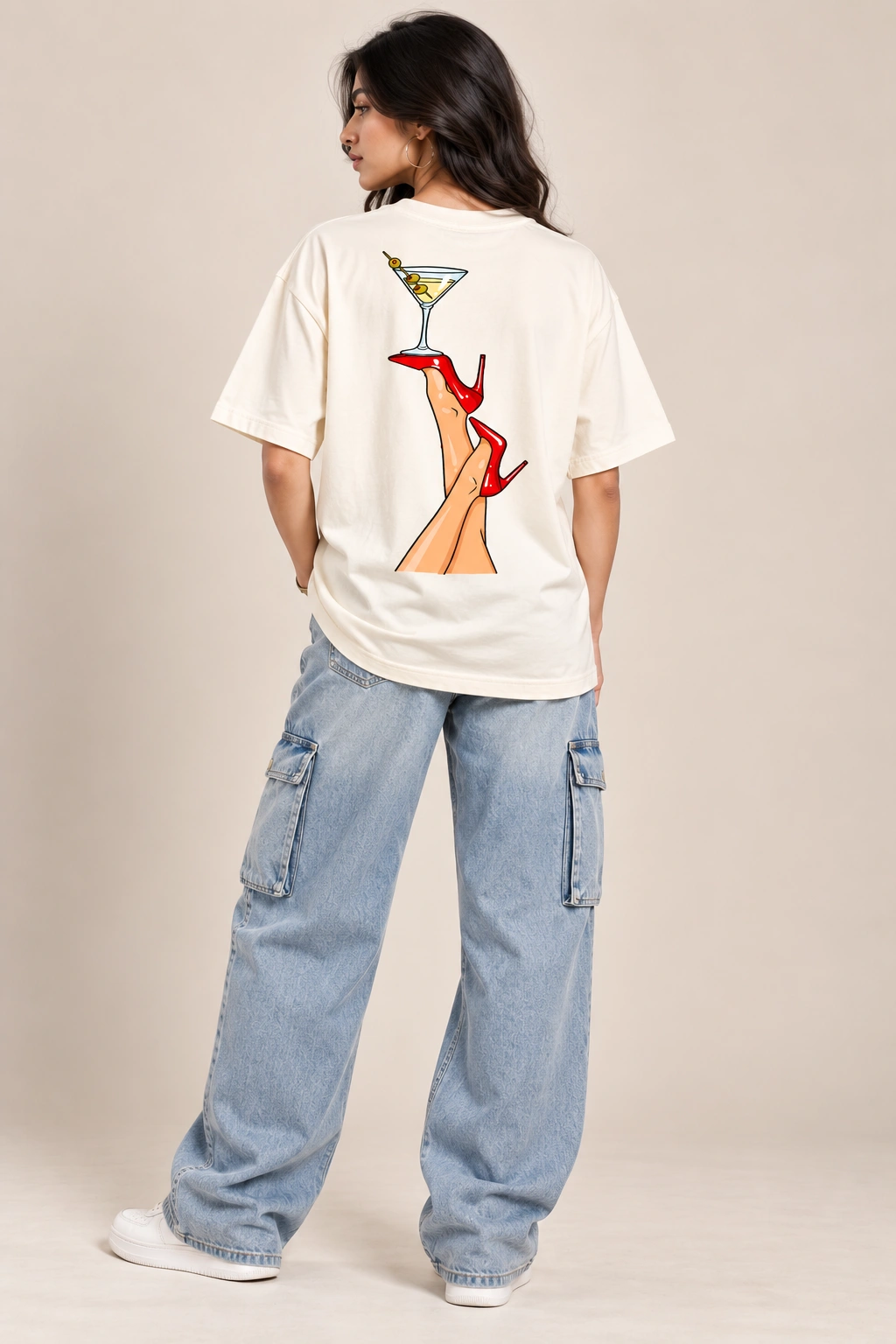Cocktail Heels Oversized Tee view 1