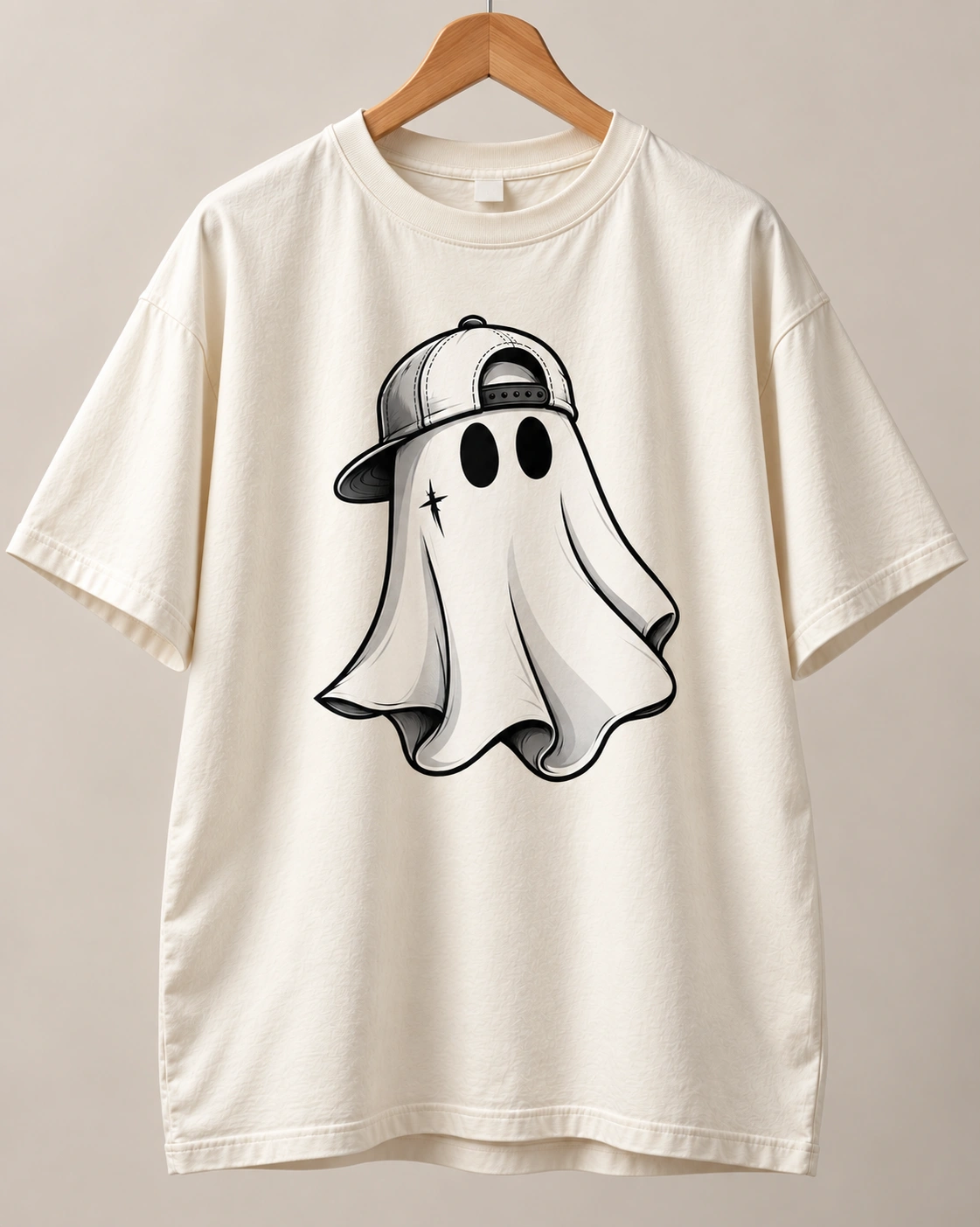 Ghost Street Oversized Tee - Offwhite