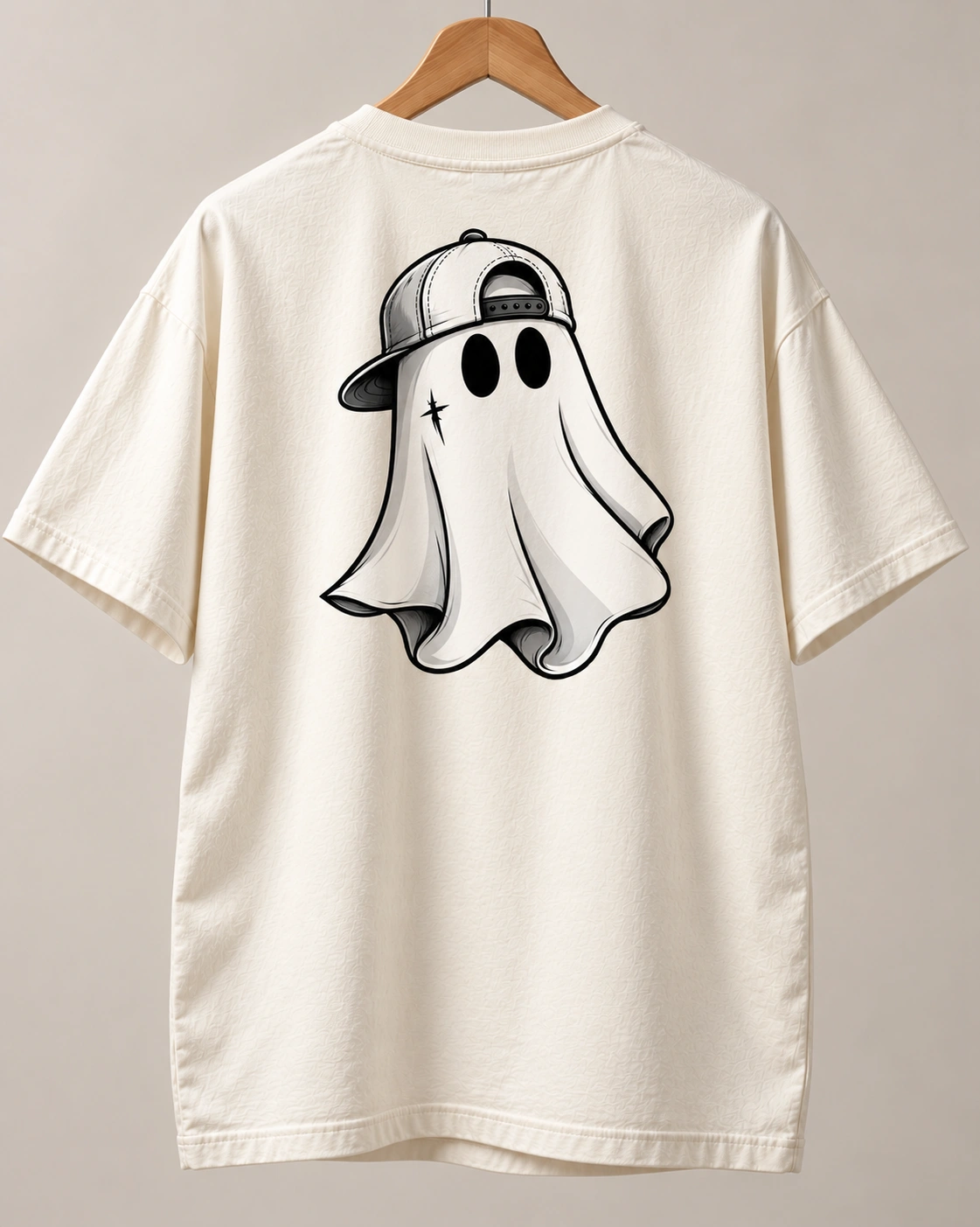 Ghost Street Oversized Tee - Offwhite