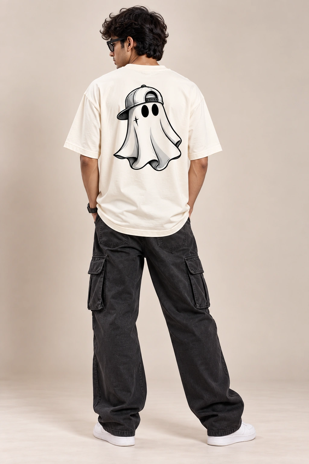 Ghost Street Oversized Tee - Offwhite