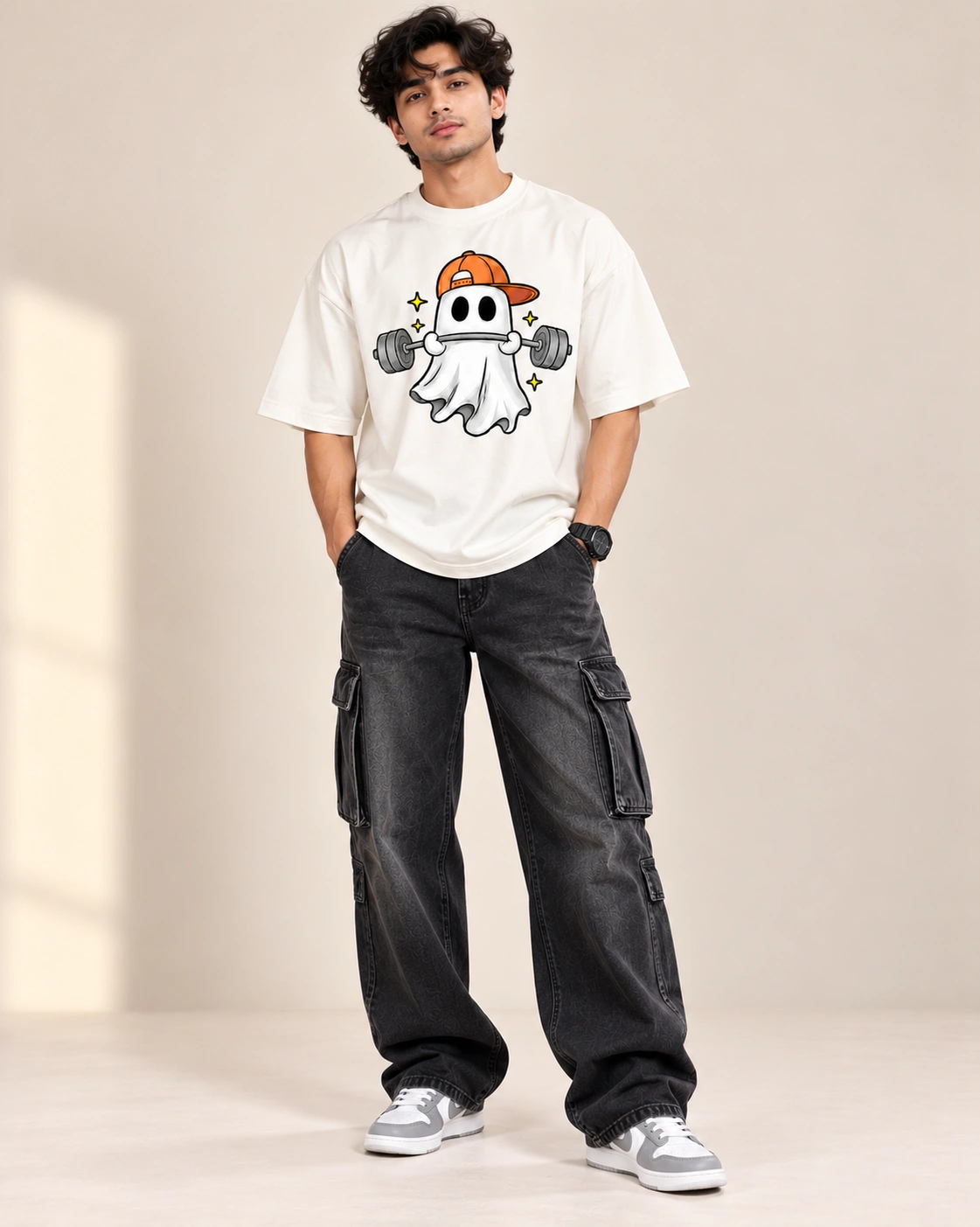 Ghost Gains Oversized T-Shirt view 1