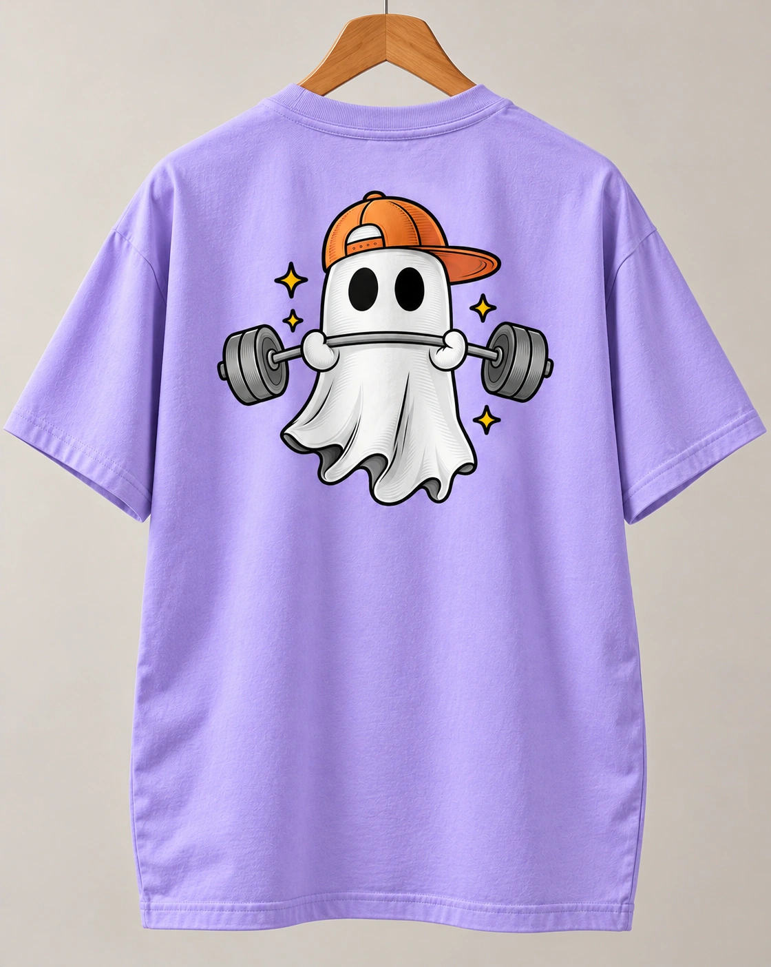 Ghost Gains Oversized T-Shirt - Lavender