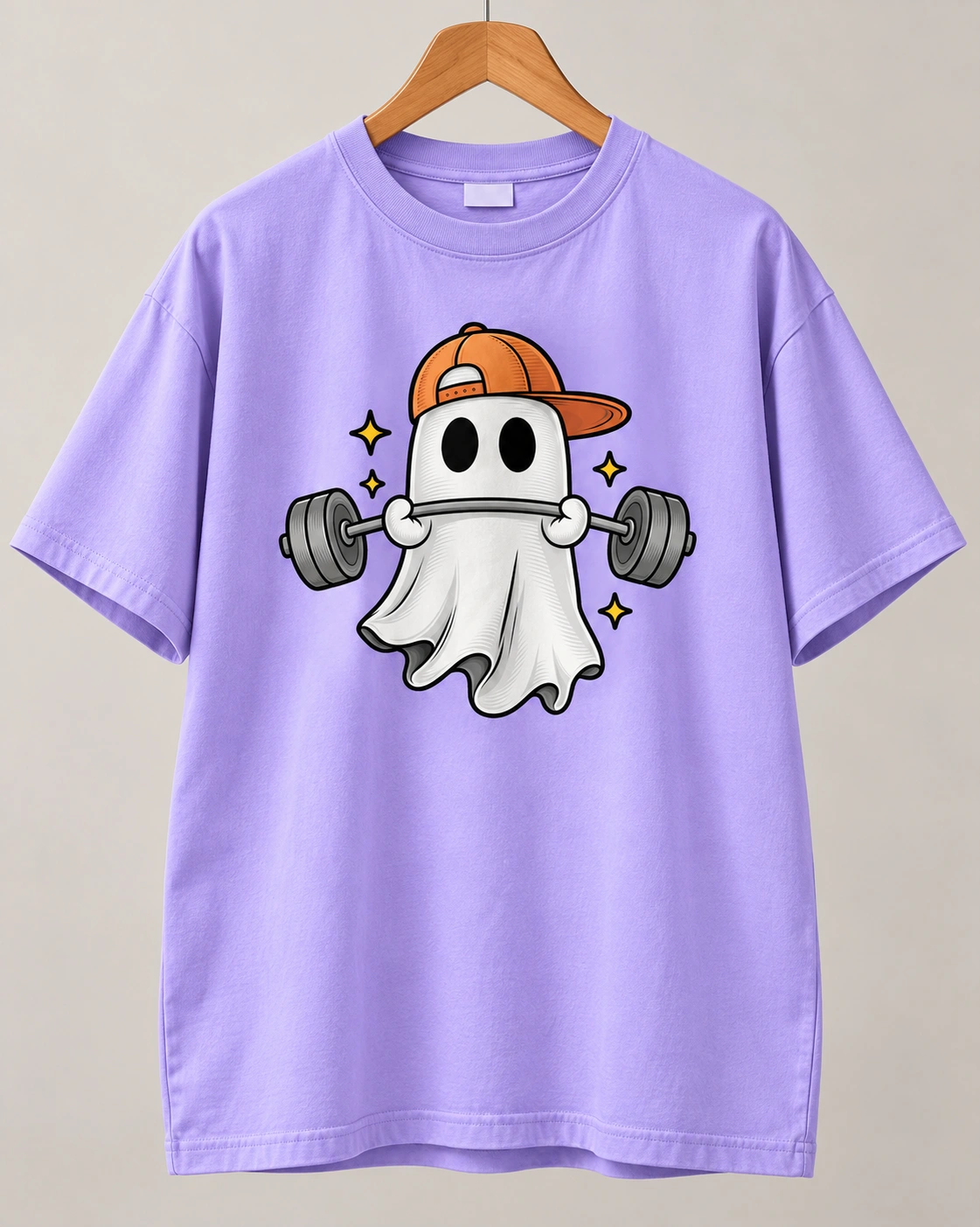 Ghost Gains Oversized T-Shirt - Lavender