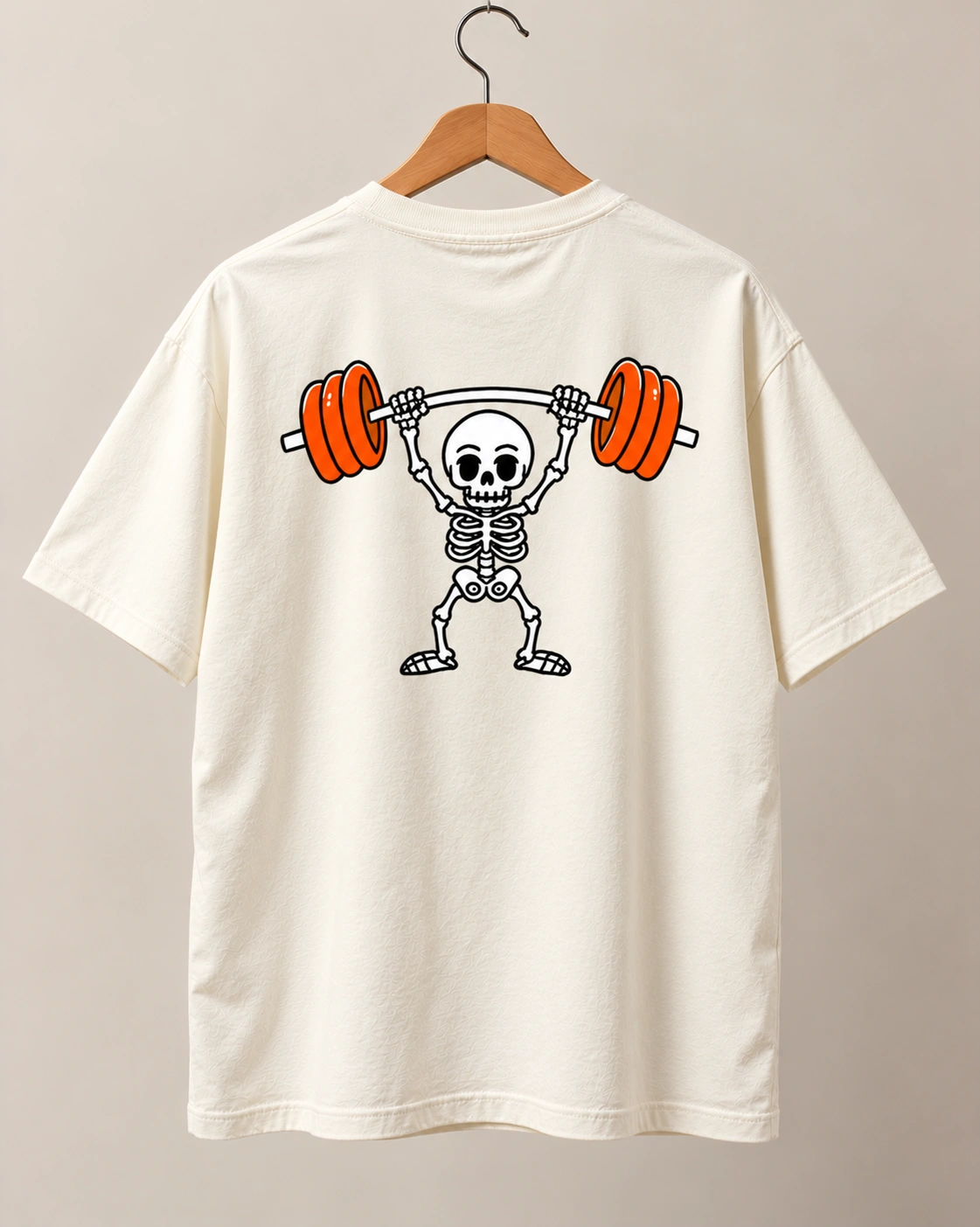 Skeleton Lifter Women's Oversized Graphic T-Shirt view 2
