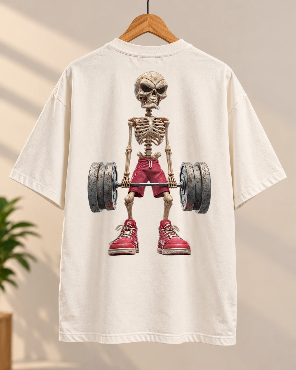 Skeleton Lifter Oversized T-Shirt view 4