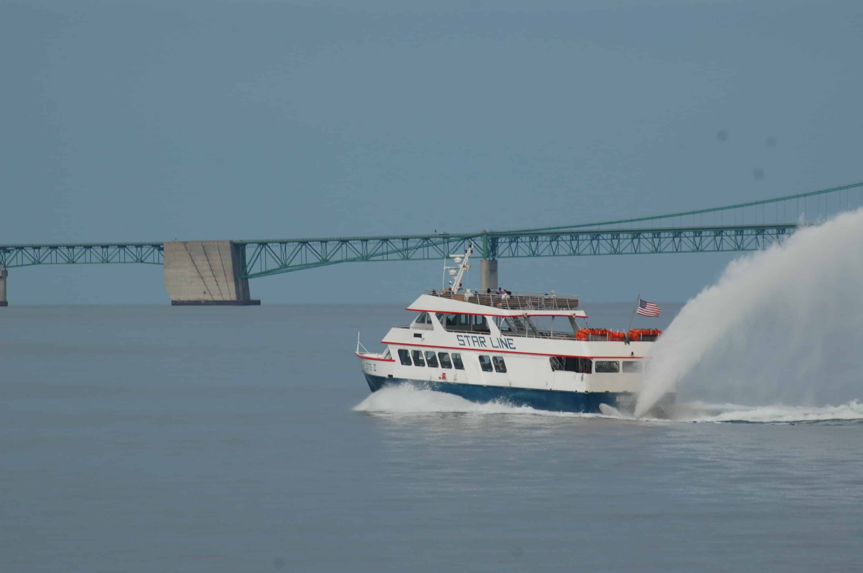 The boat to Mackinac Island