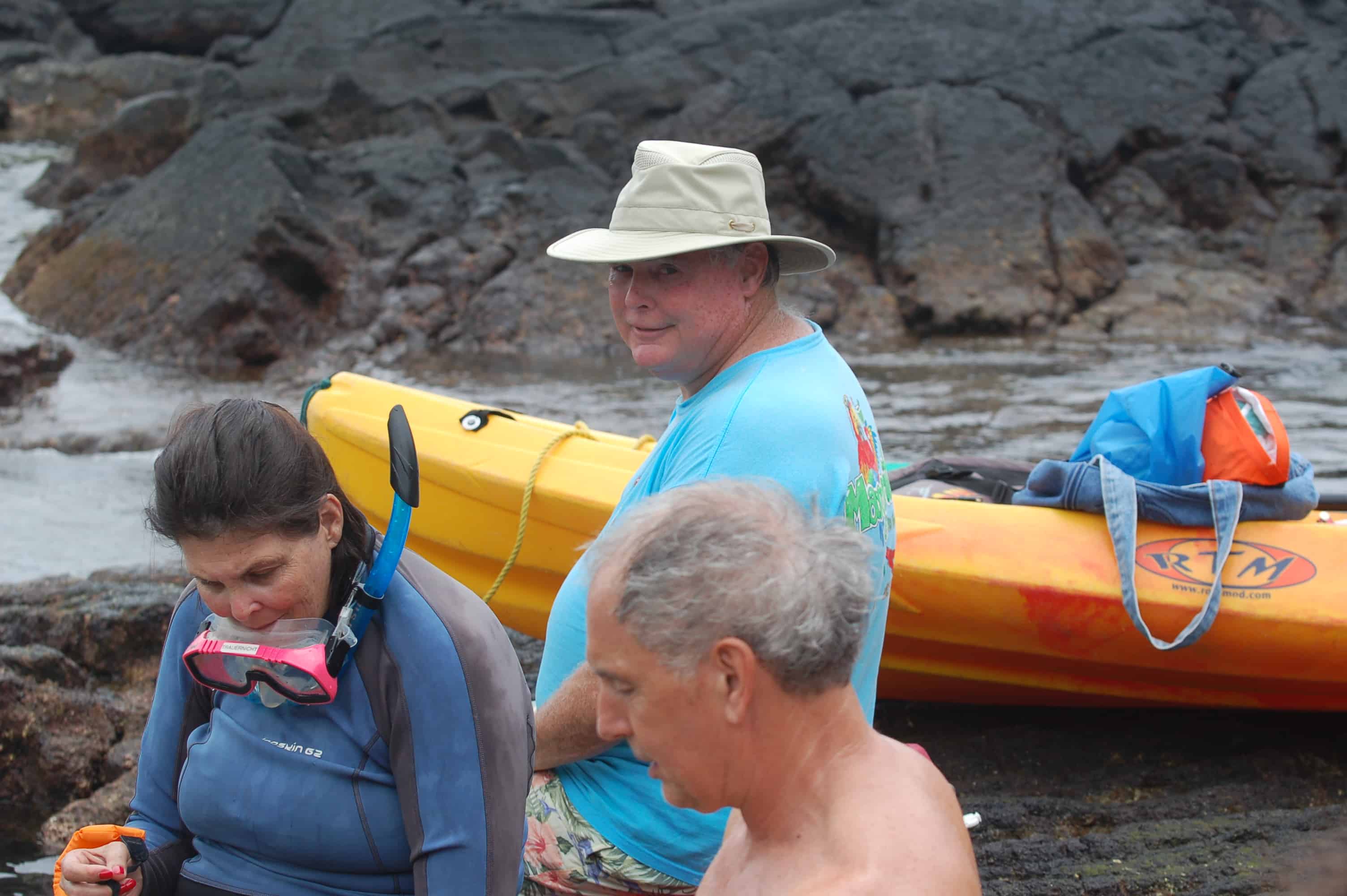 Reaching the Captain Cook Monument at Kealakekua Bay