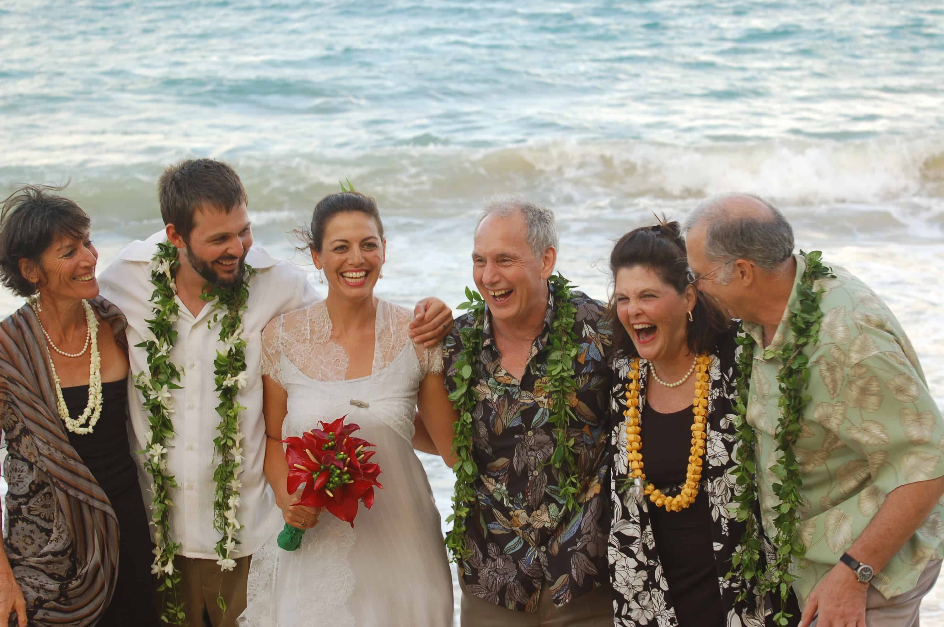Clay and Talia with both sets of parents