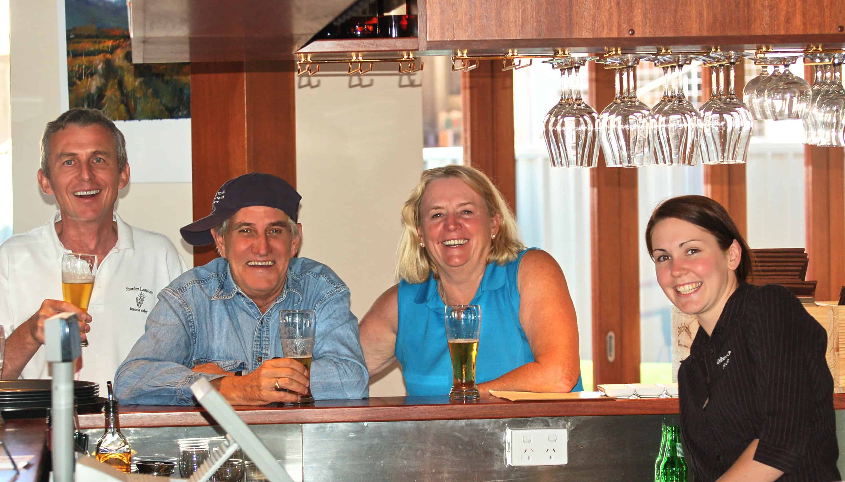 Jim, Lindsay, Janice and Jasmine enjoying a "Cleansing"