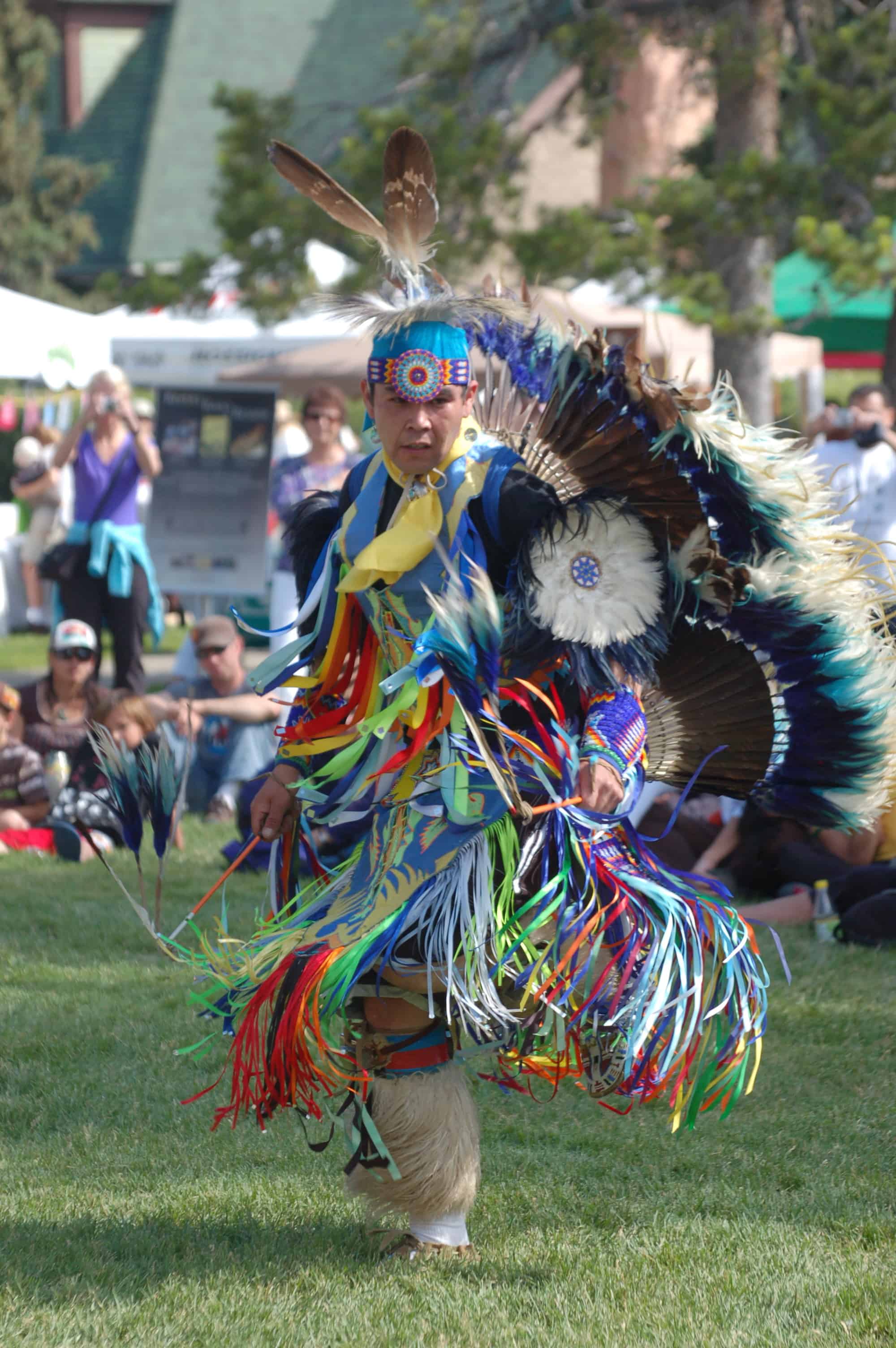 Native dancers from Oklahoma at Jasper's Park Day
