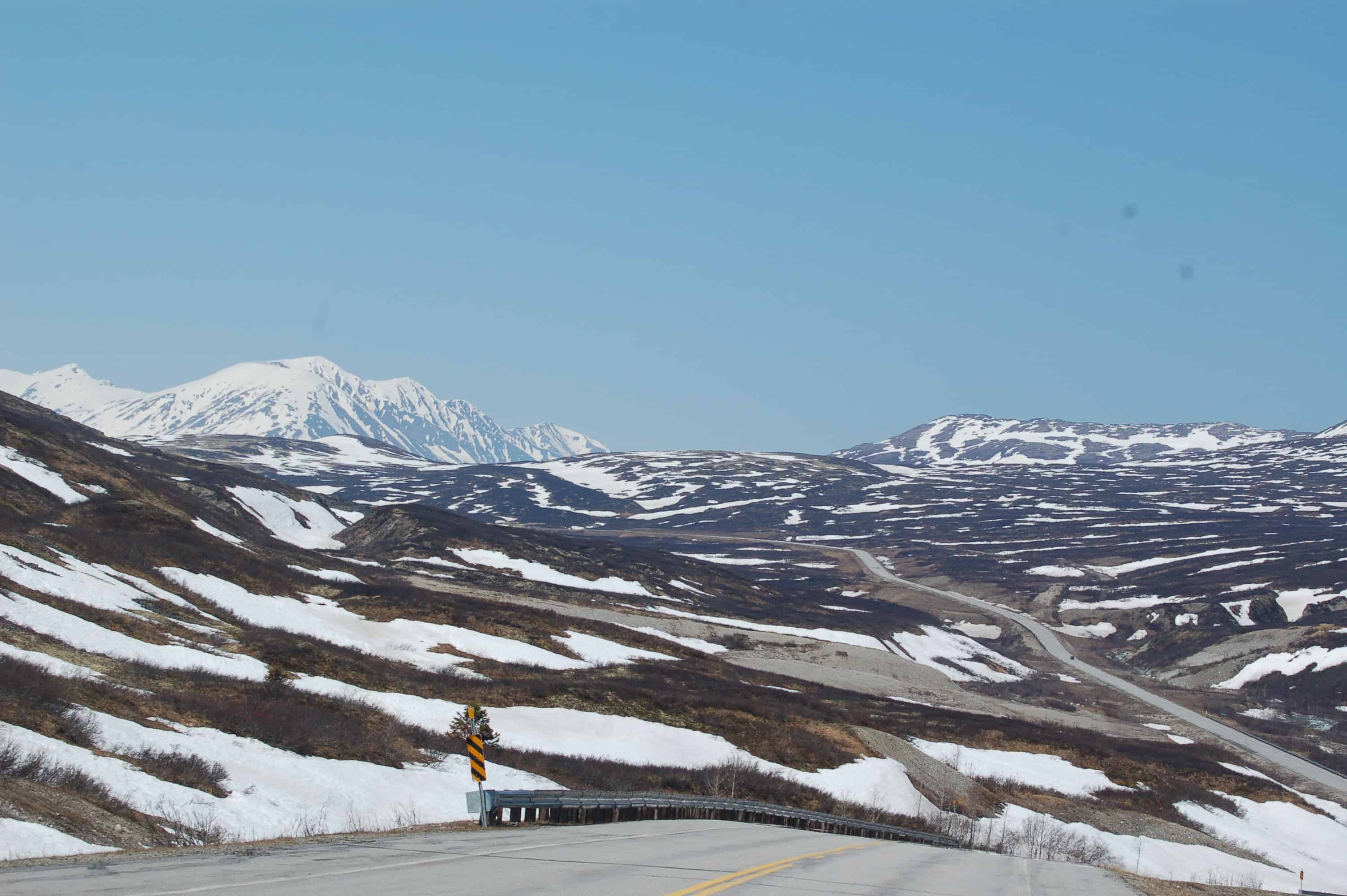 A scenic view on the road north
