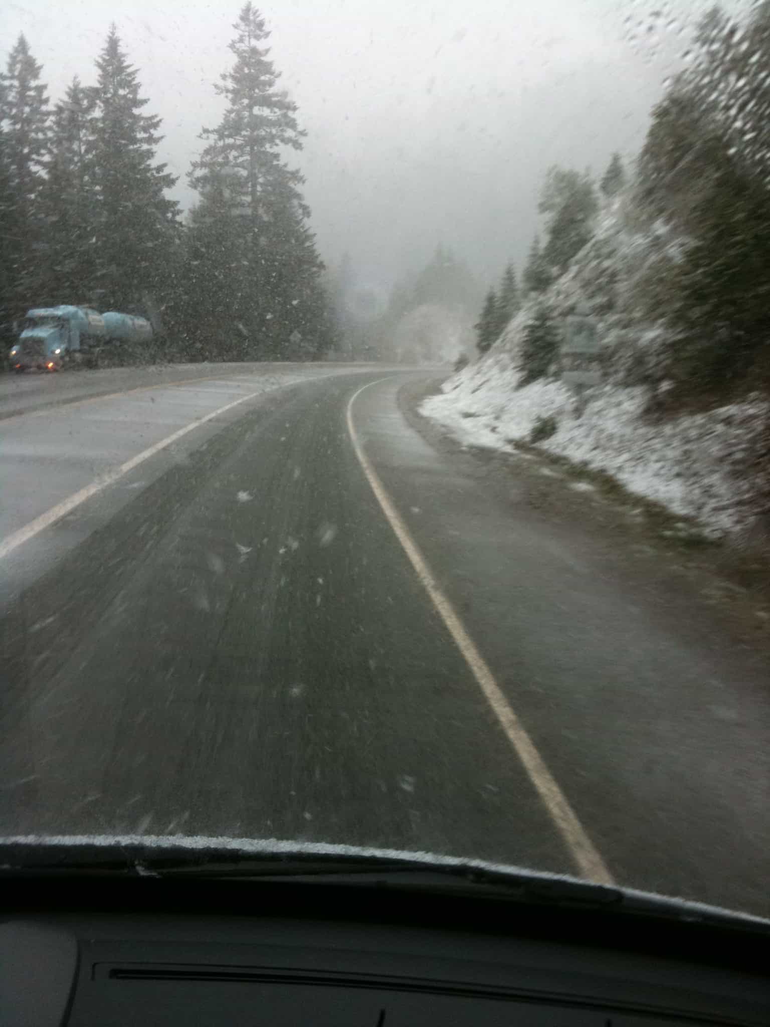 Coming into Oregon through the Coastal Range