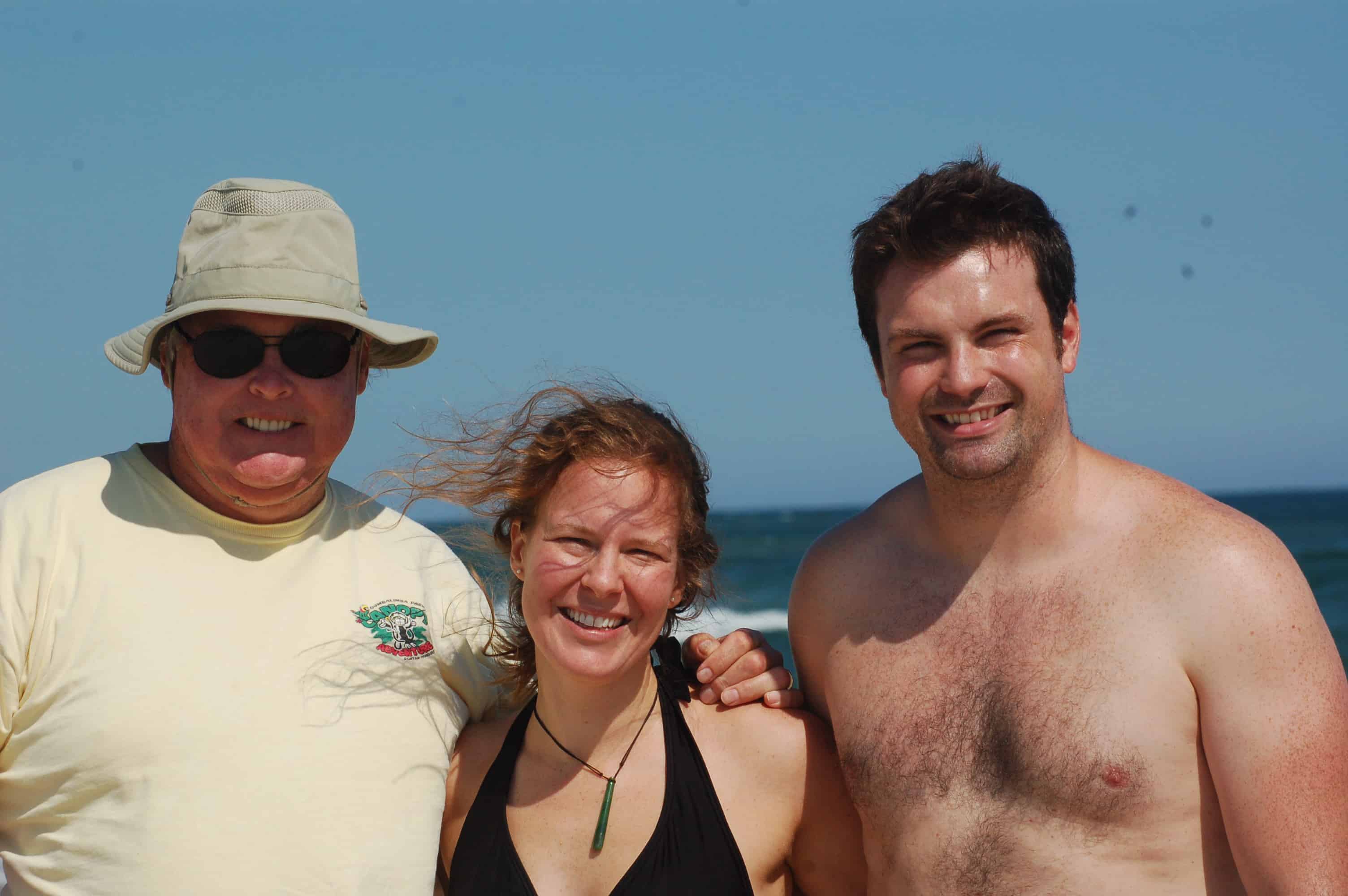 Dad with James and daughter-in-law-to-be Mary