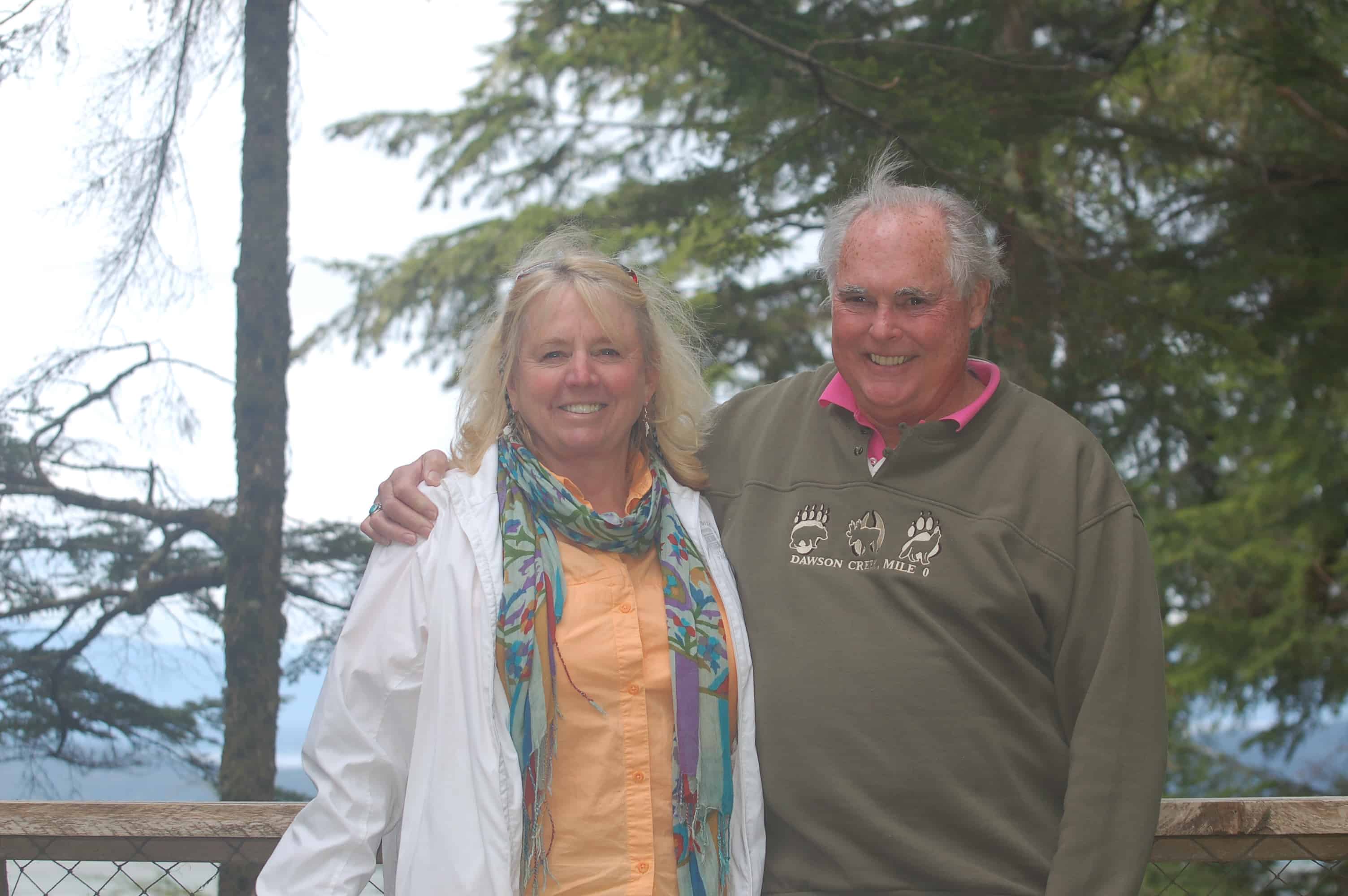 John and Janice at the Glacier Gardens