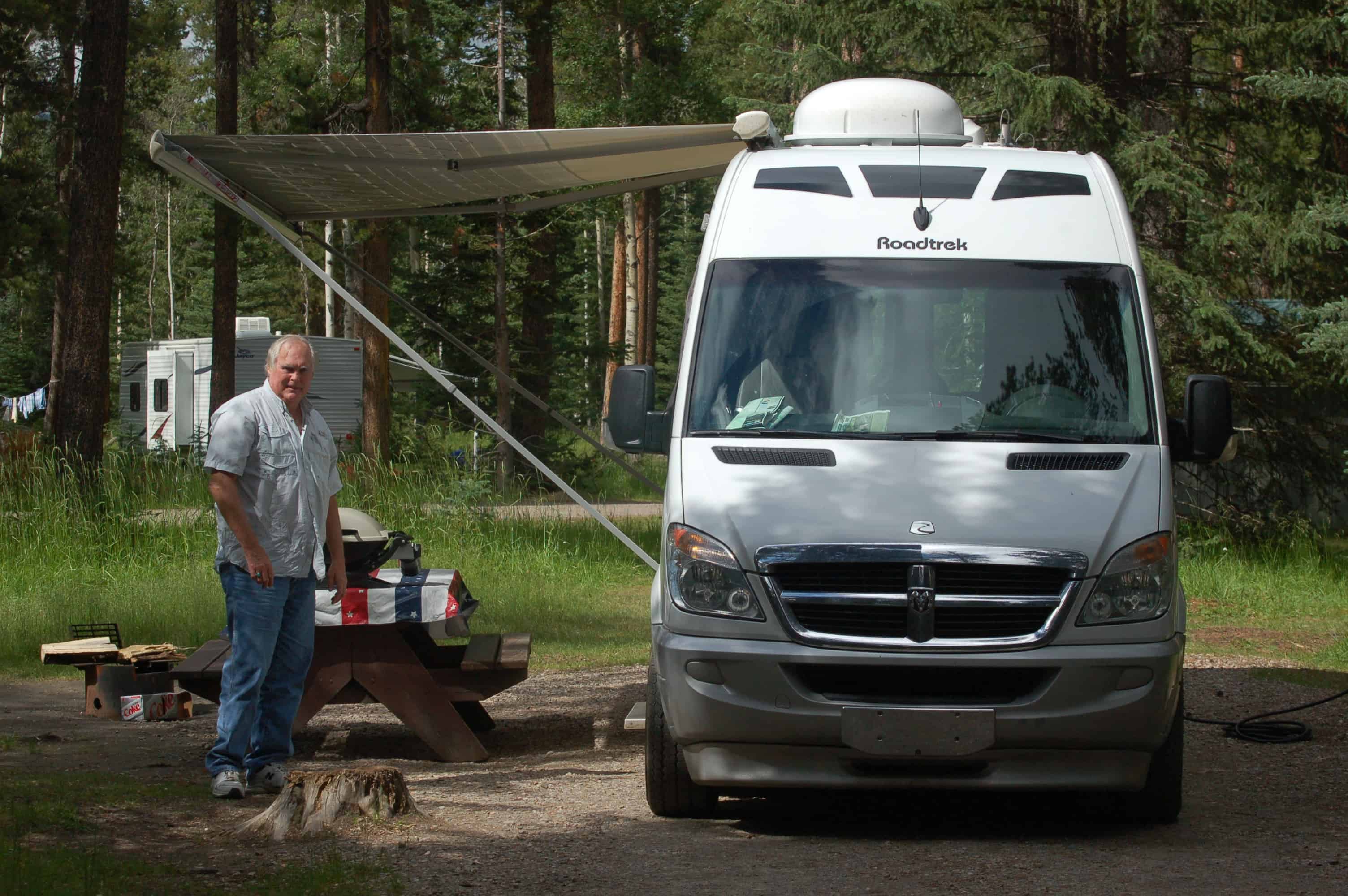 Our campsite at Whistlers in Jasper National Park