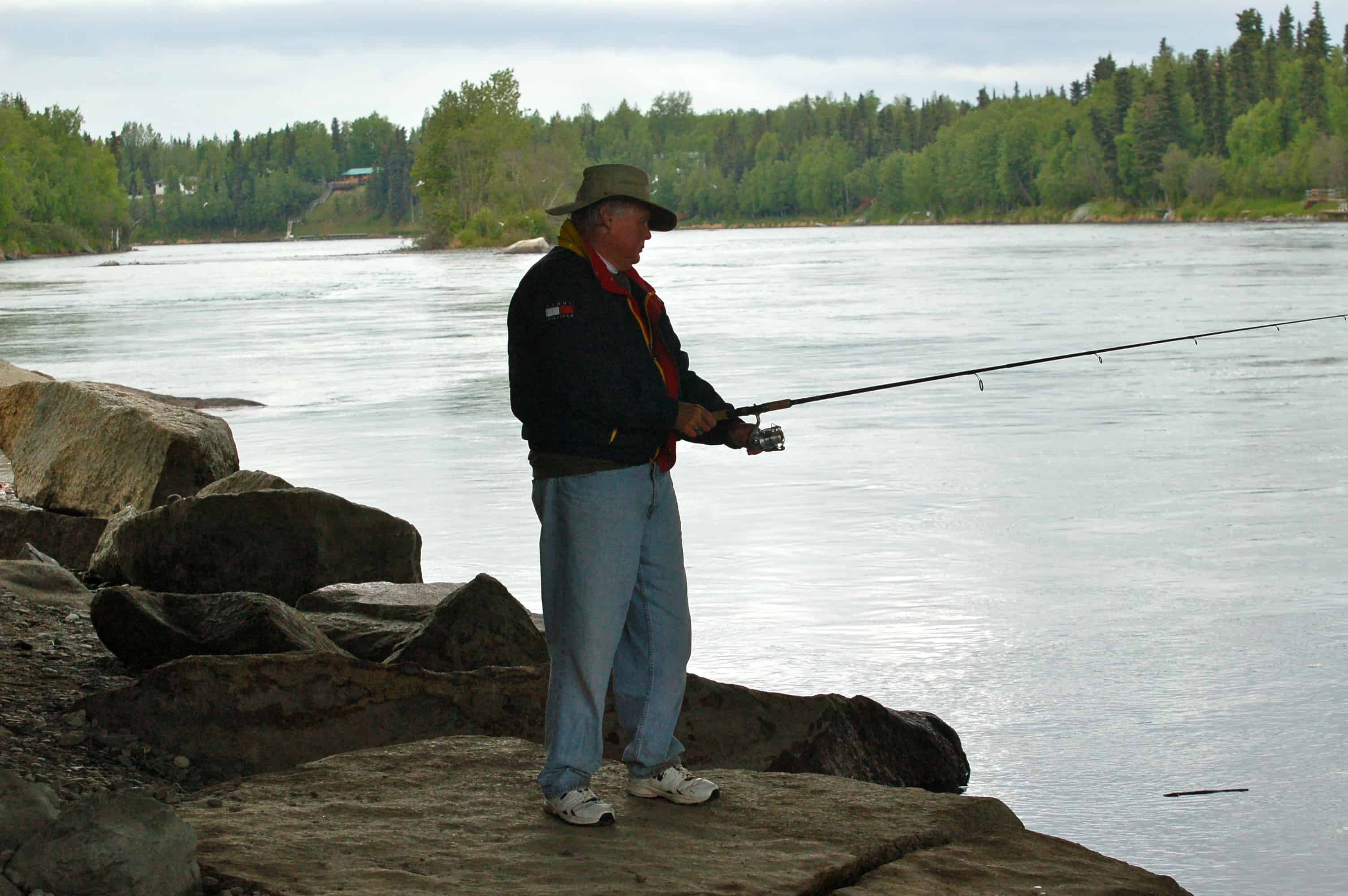 John salmon fishing on the Kenai River