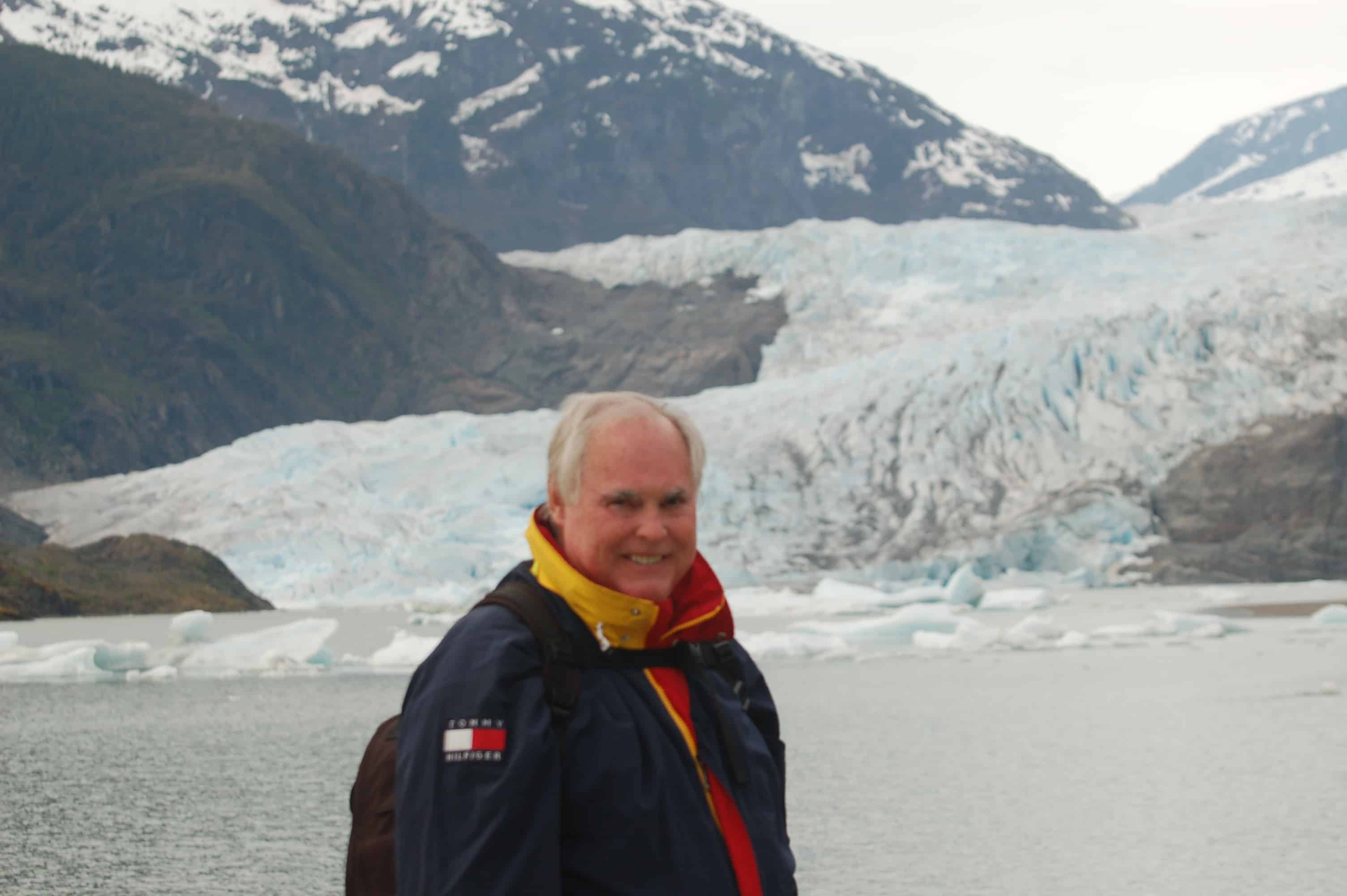 John at Mendenhall Glacier