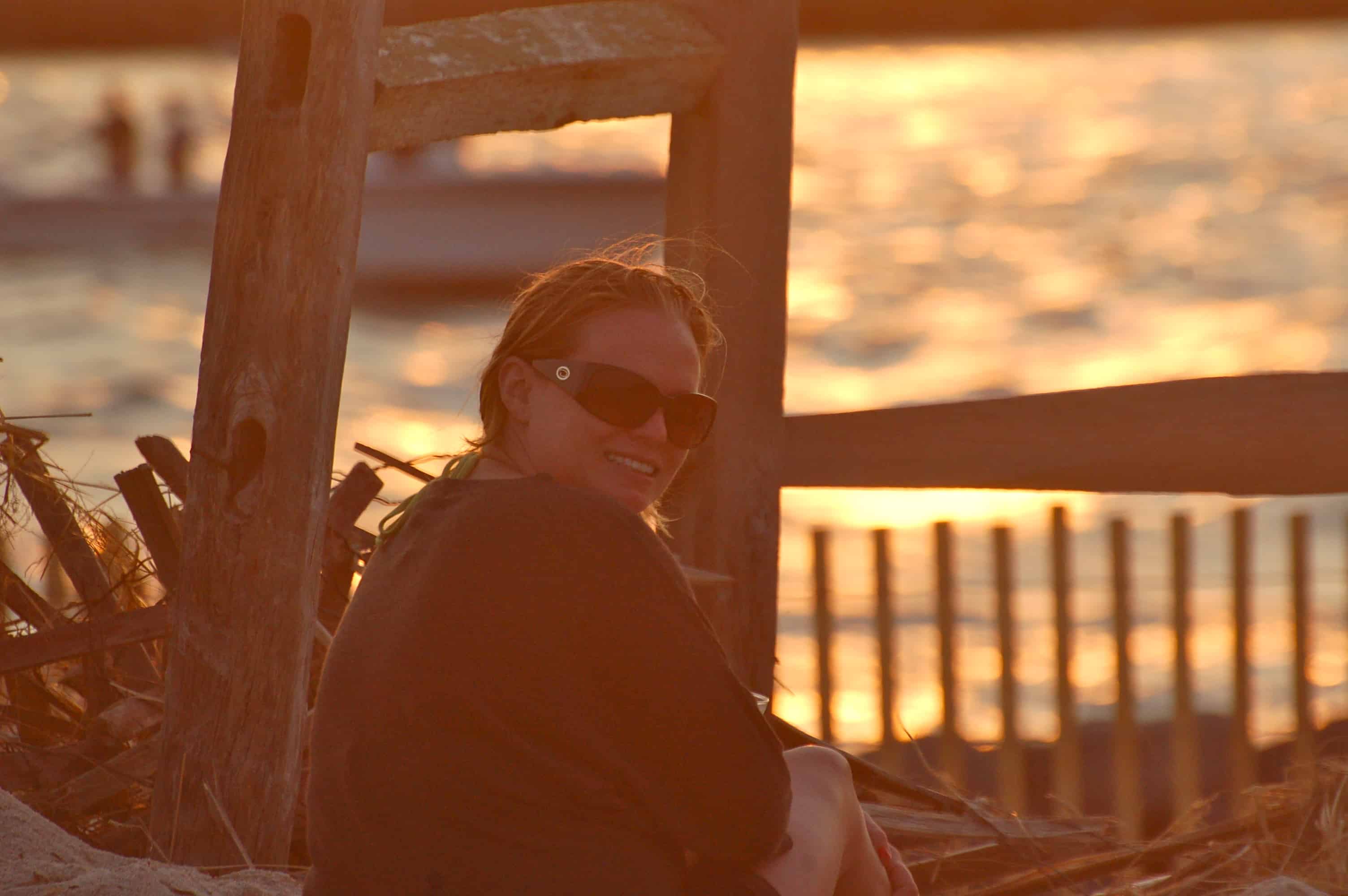 Kieran at the beach