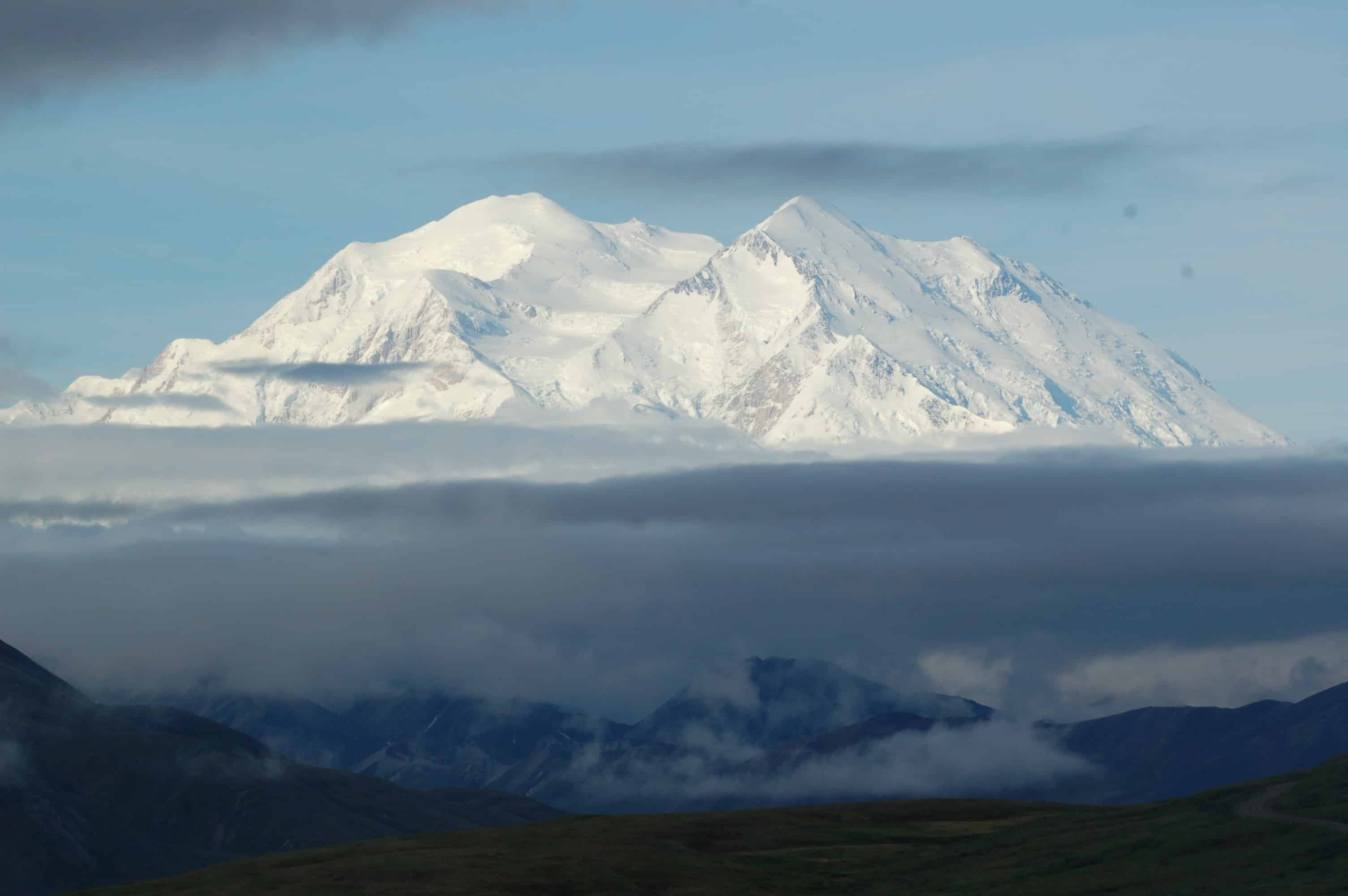 Mt. McKinley's north face from the Park Road