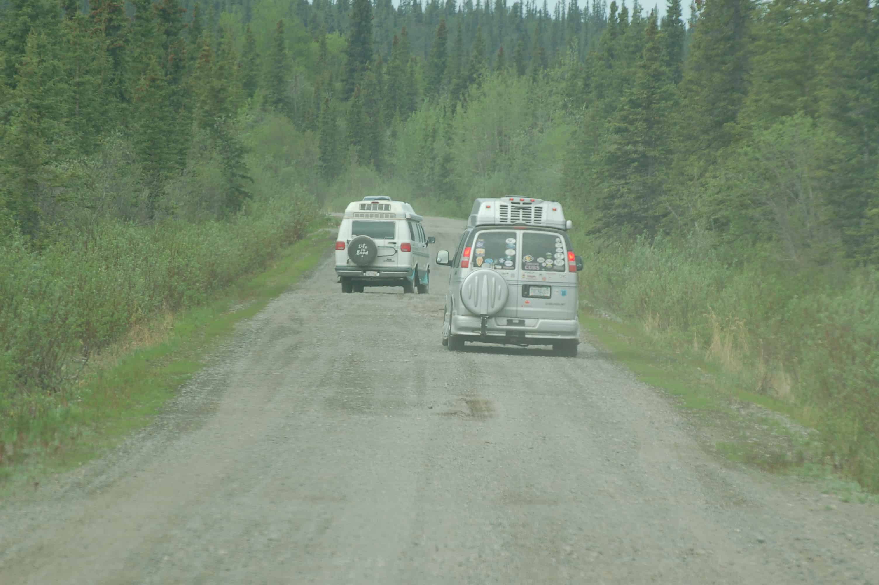 Down the unpaved Nabesna Road