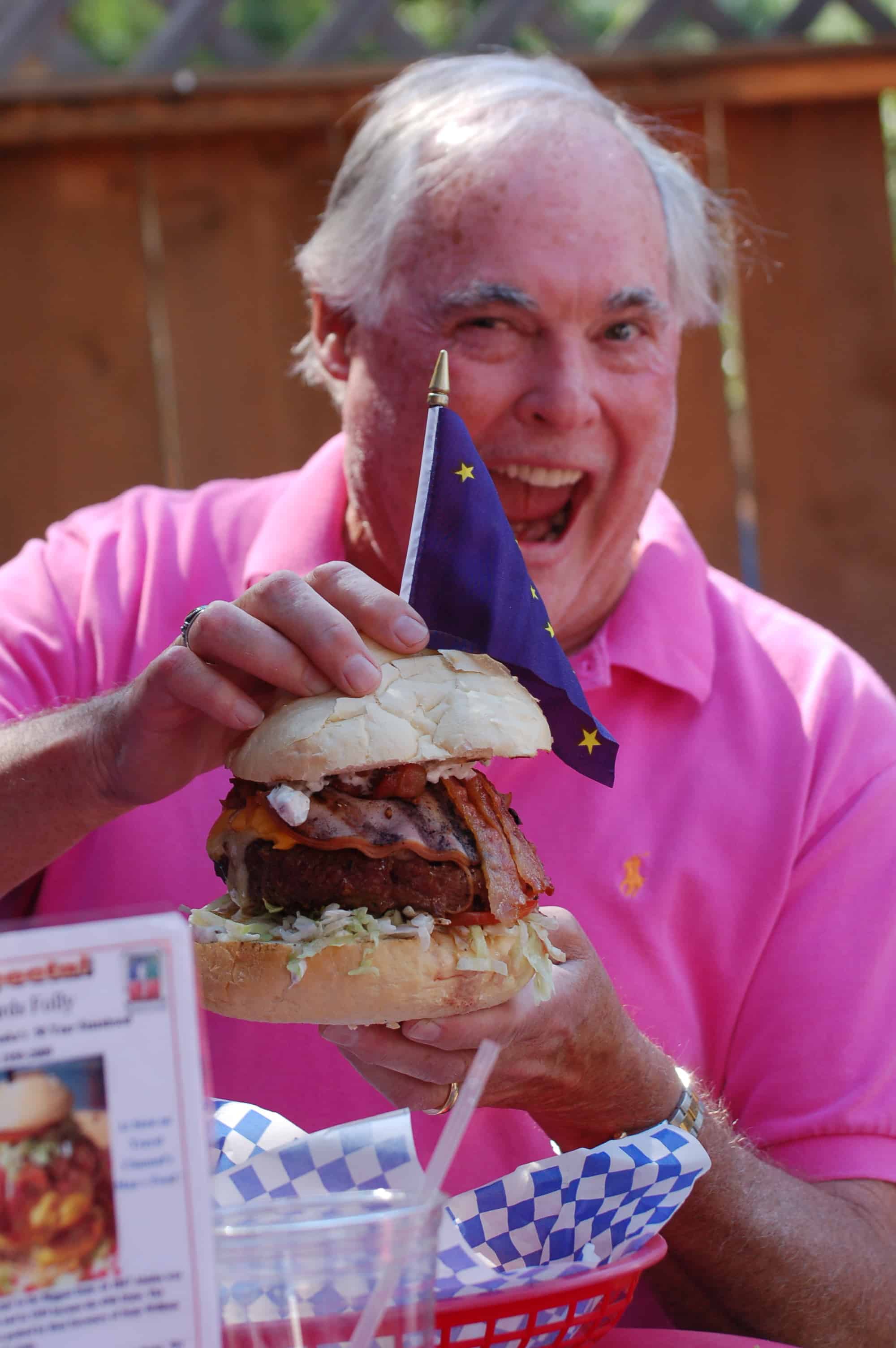 John with his half of the challenge